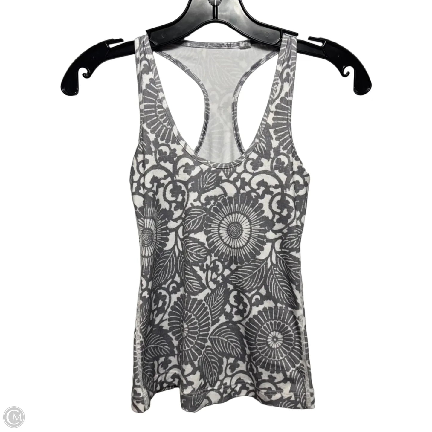 Athletic Tank Top By Lululemon In Grey & White, Size: XS (estimated)