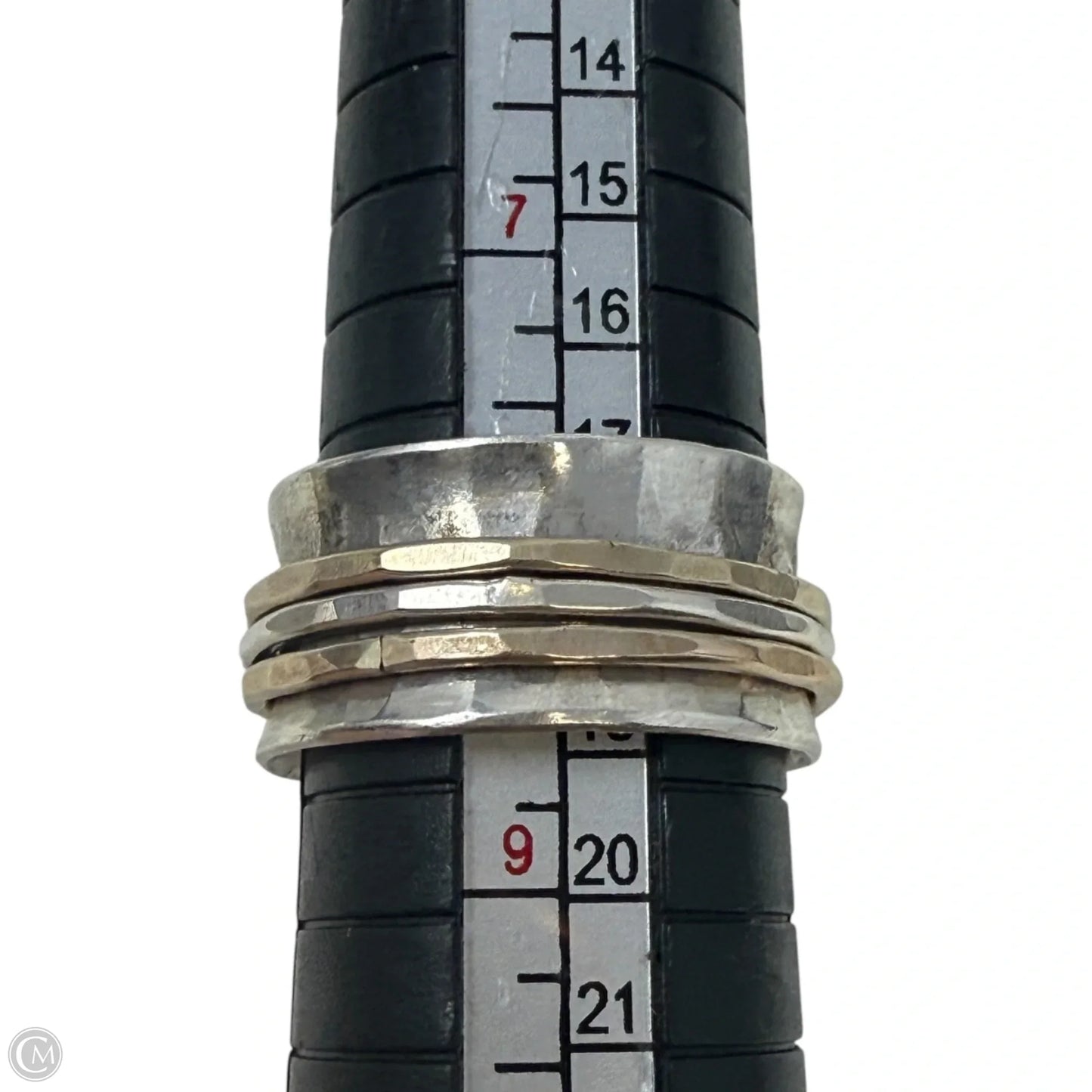 Mixed Metals Spinner Ring, Size: 8.5