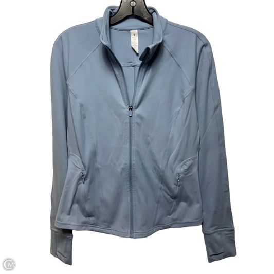 Mellie Athletic Jacket By Yogalicious In Blue, Size: L