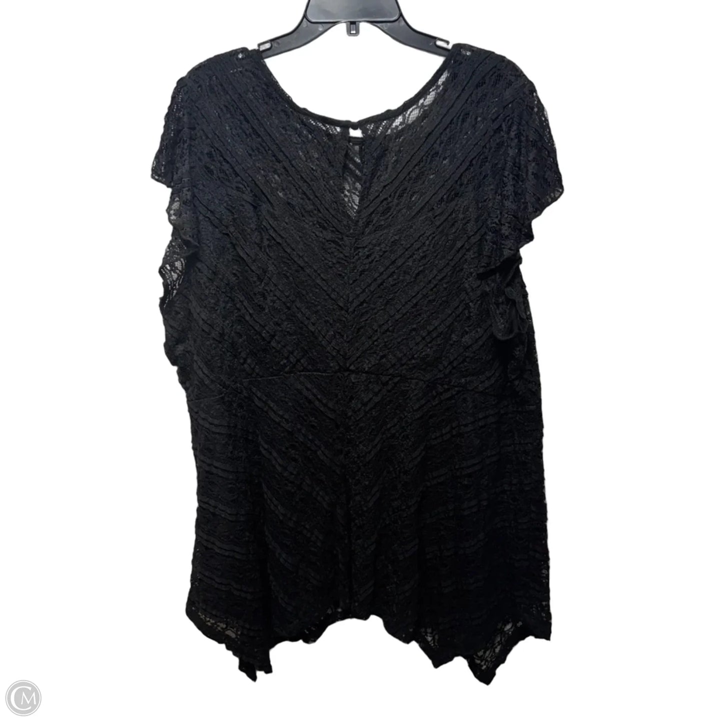 Tunic Short Sleeve By Torrid In Black, Size: 4x