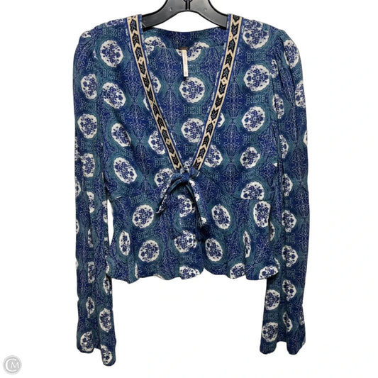 Top Long Sleeve By Free People In Multi-colored, Size: Xs