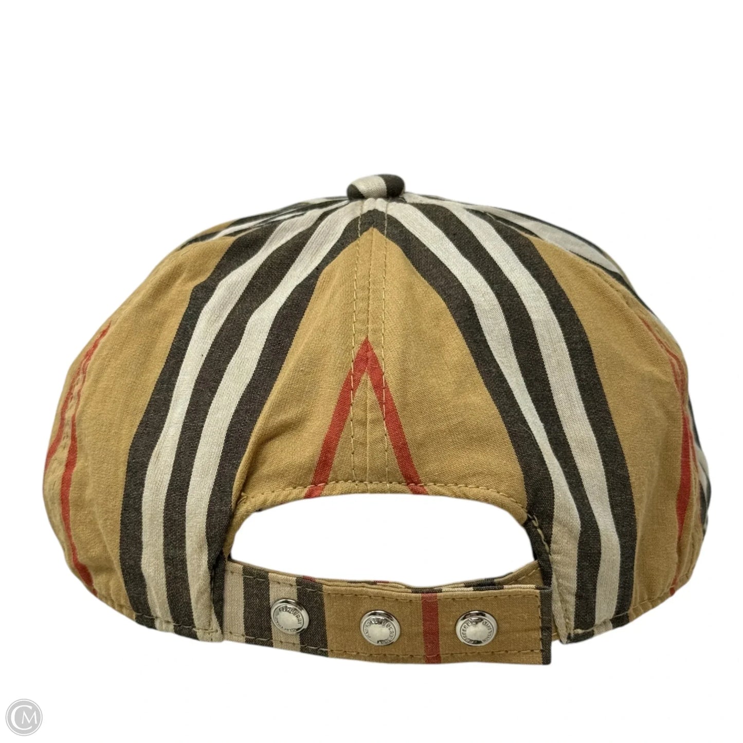 Vintage Check Cotton Monogram Baseball Cap Luxury Designer By Burberry