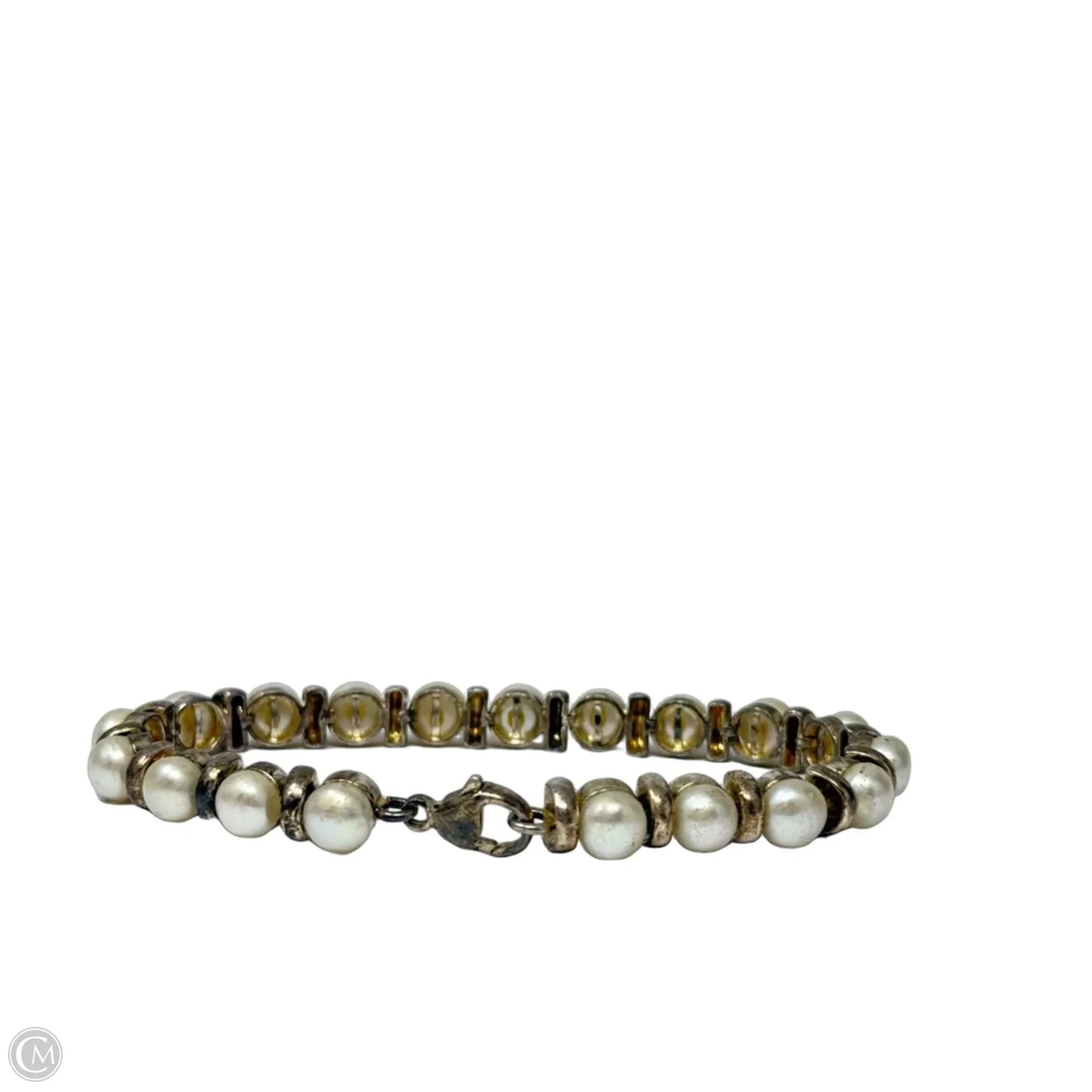 Sterling Silver & Pearl Bracelet
