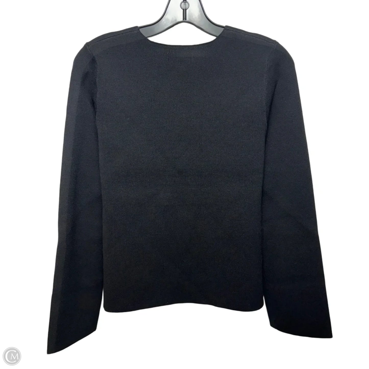 Gold Button Sweater Cardigan By My Chic In Black, Size: S