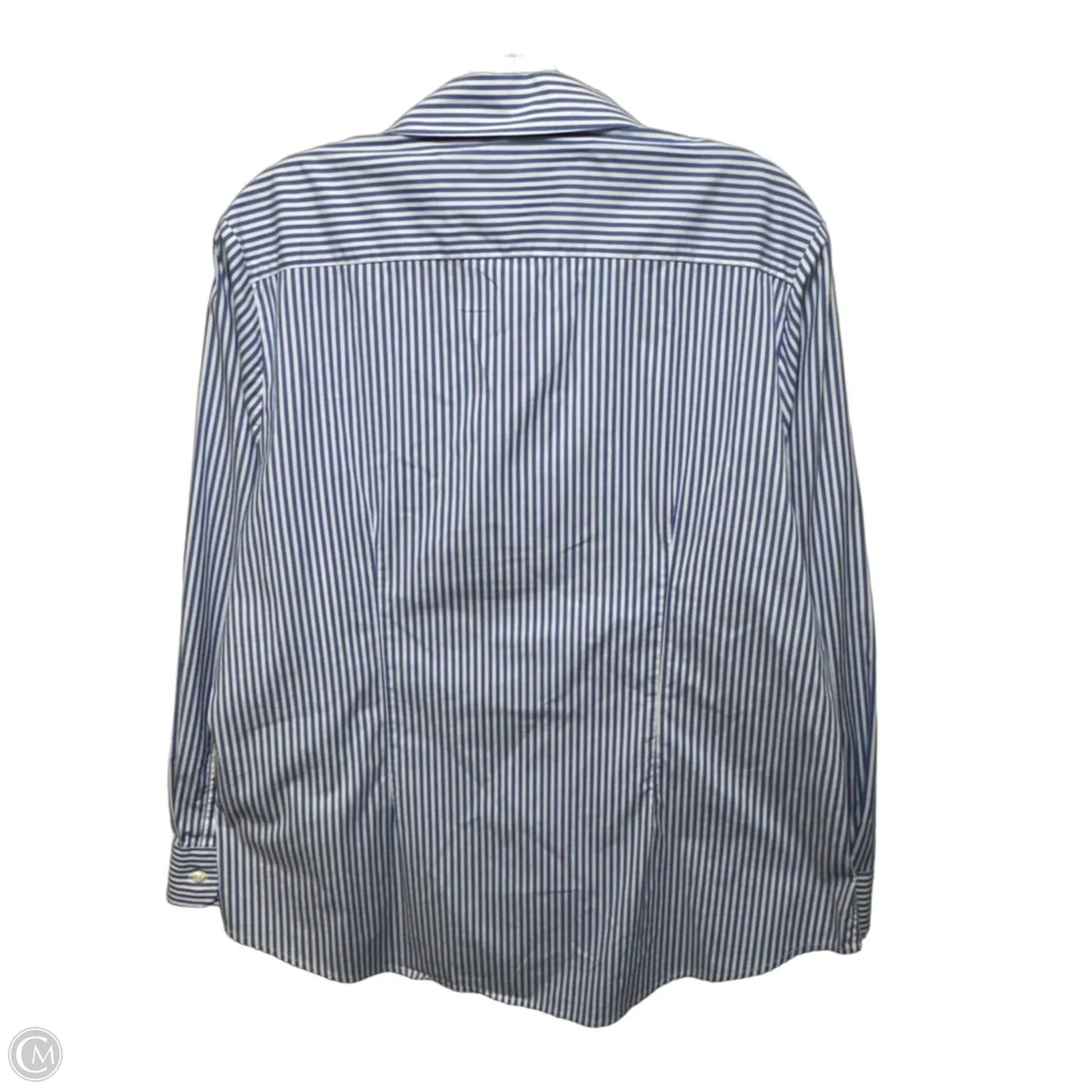 The Boyfriend Shirt By The Shirt Rochelle Behrens In Striped Pattern, Size: L