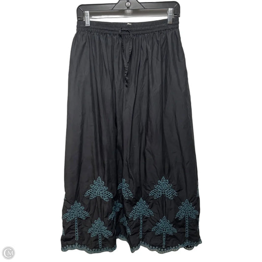 Tropical Eyelet Skirt Maxi By Marine Layer In Black, Size: S