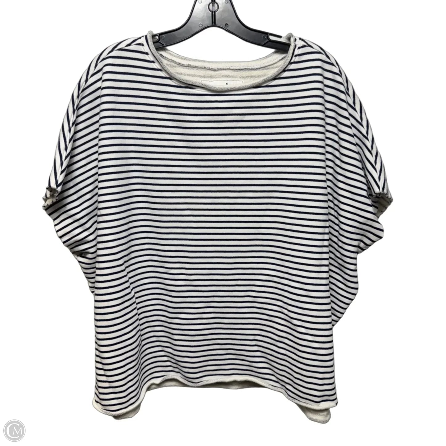 Raw Hem Top Sleeveless By Frank And Eileen In Striped Pattern, Size: Osfm