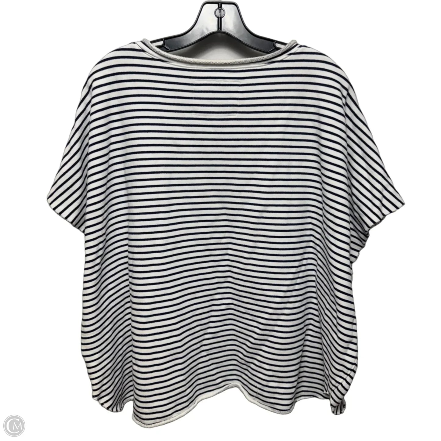 Raw Hem Top Sleeveless By Frank And Eileen In Striped Pattern, Size: Osfm