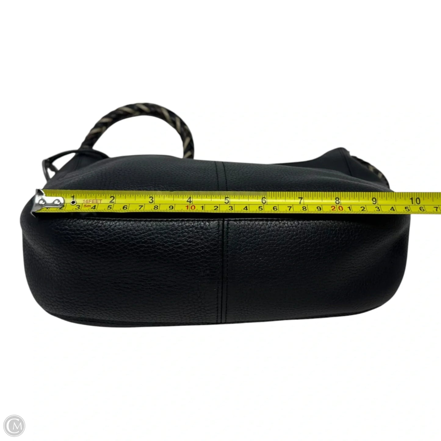 Barbados Braid Strap Handbag Leather By Brighton, Size: Medium