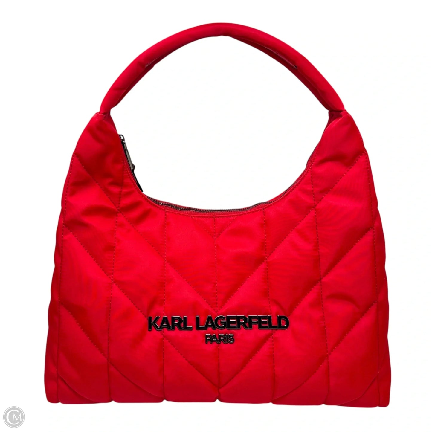 Voyage Nylon Tote Handbag Designer By Karl Lagerfeld, Size: Medium
