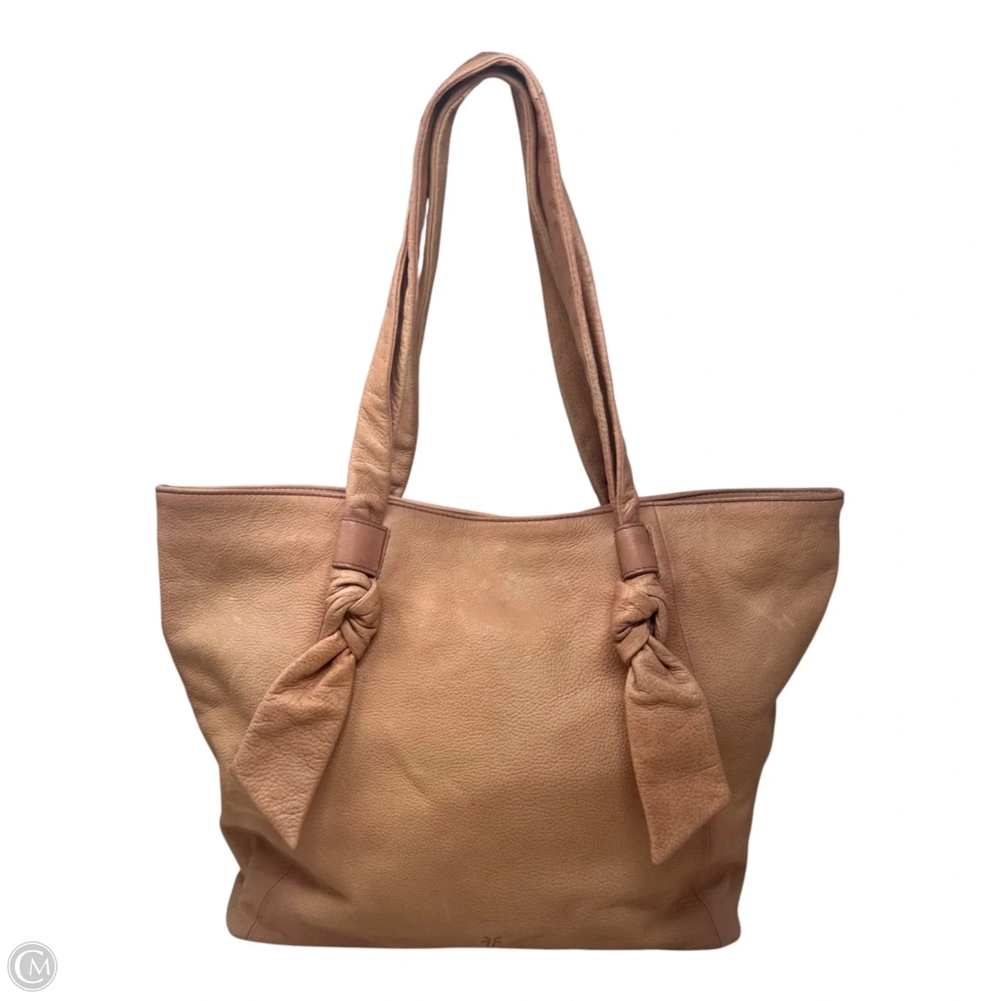Nora Knotted Leather Tote Handbag Designer By Frye, Size: Large