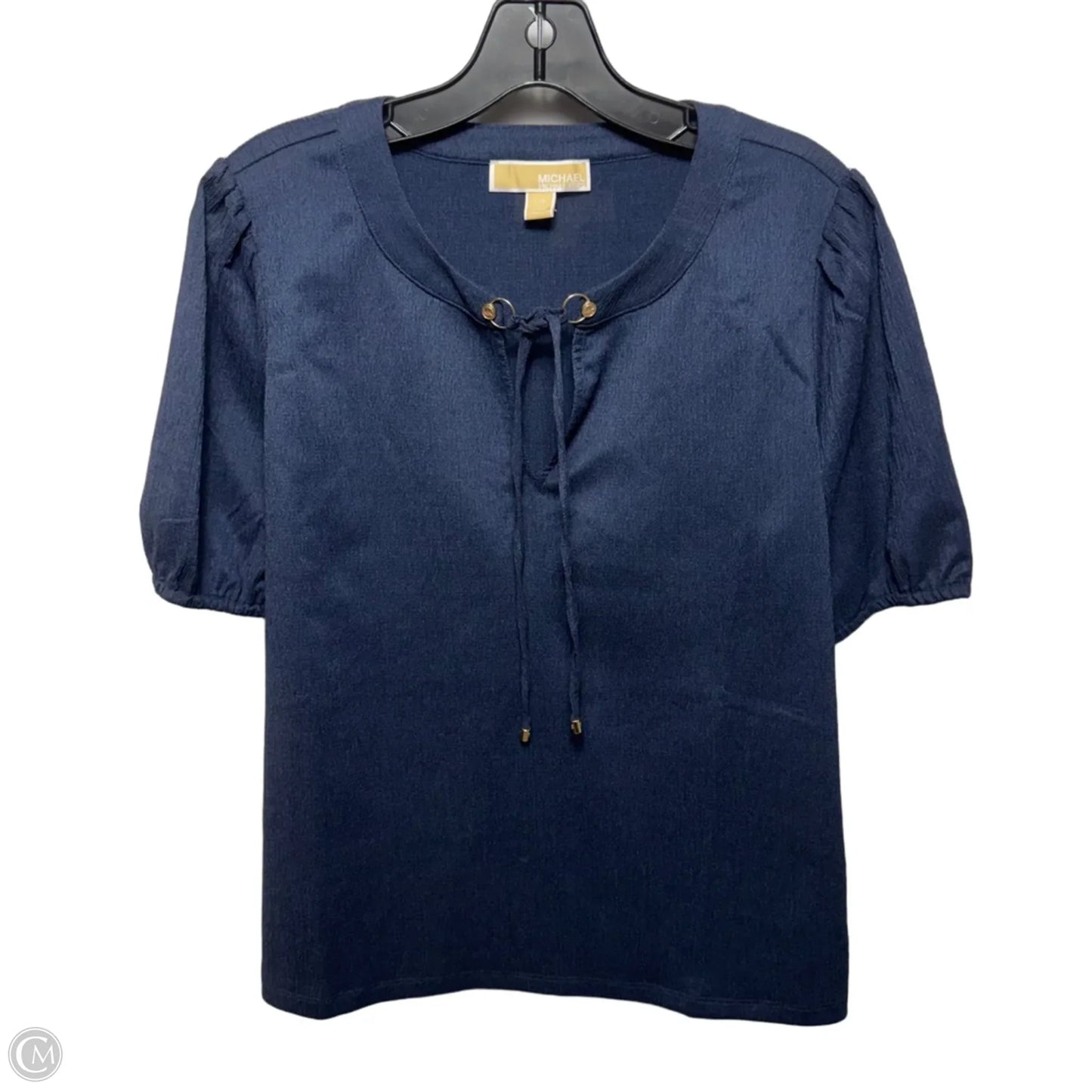 Top Short Sleeve By Michael By Michael Kors In Navy, Size: L