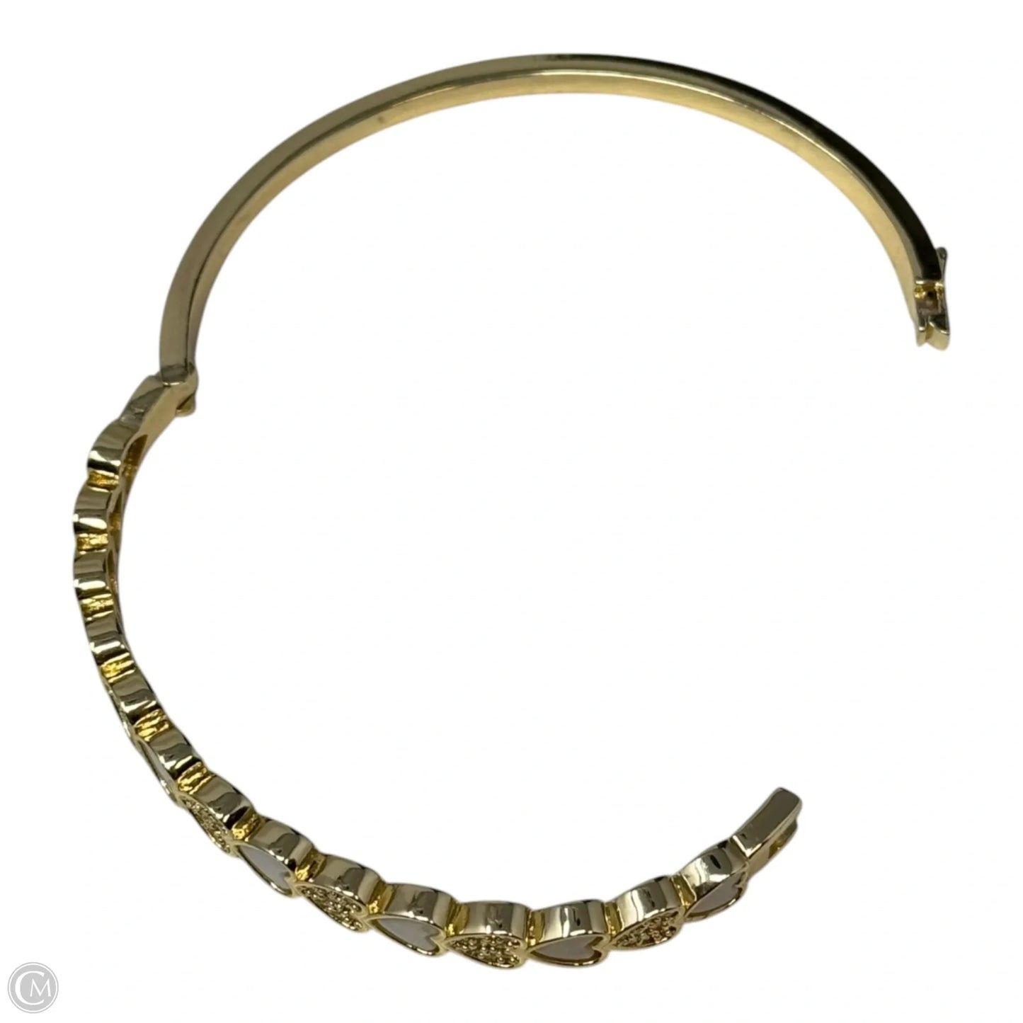 Heart Hinged Cuff Bracelet
