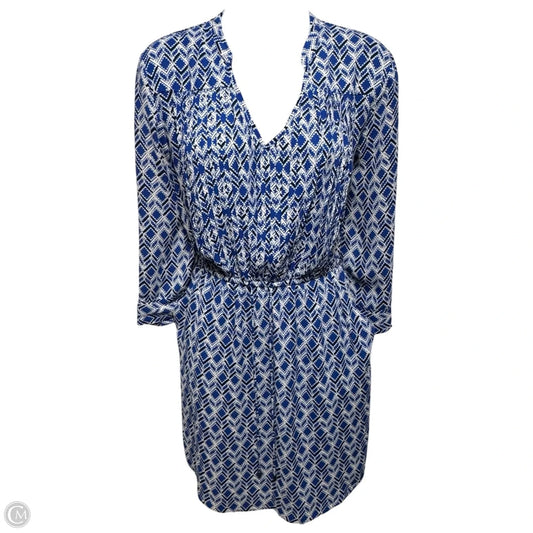 Dress Casual Short By Maeve In Blue & White, Size: Xs