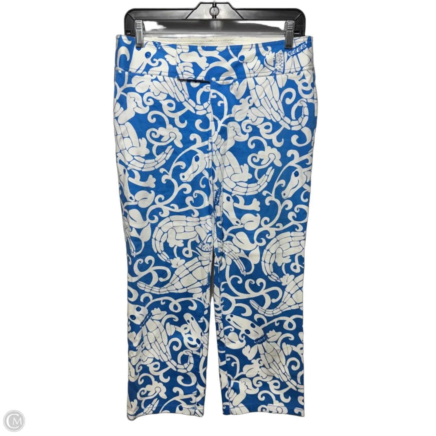Pants Designer By Lilly Pulitzer In Blue & White, Size: 6