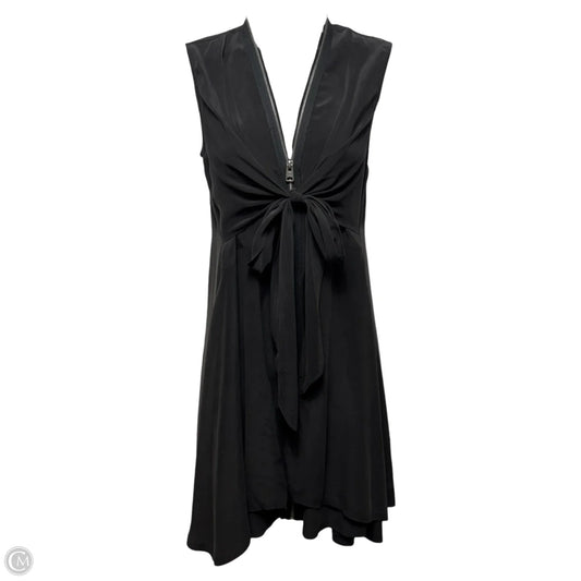 Silk Zip Dress Designer By All Saints In Black, Size: S