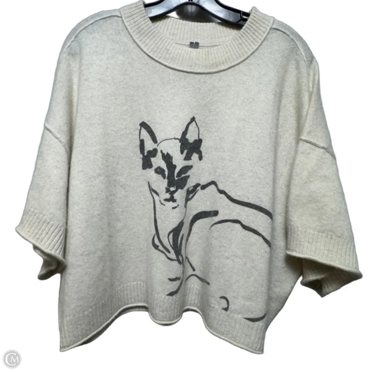 Sweater Cashmere By Anthropologie In Animal Print, Size: L