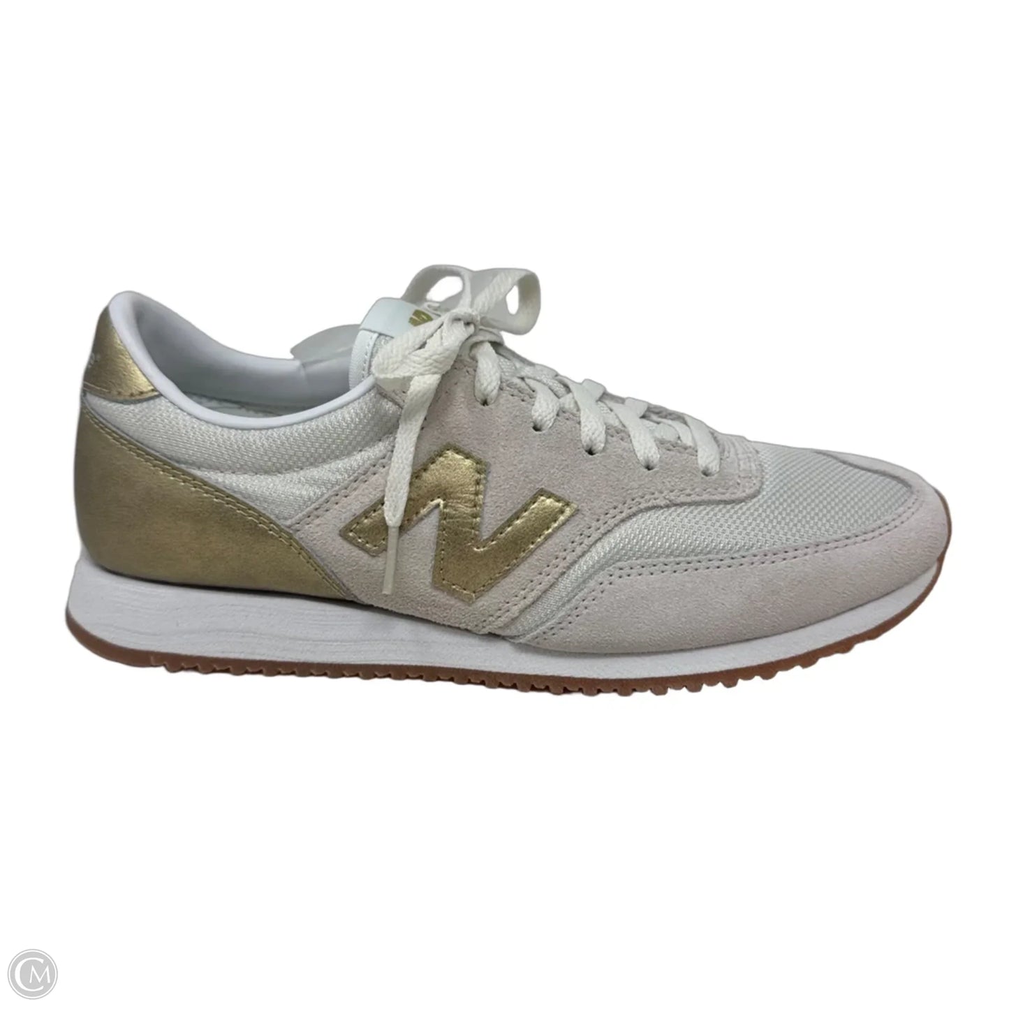 Shoes Athletic By New Balance In Gold & White, Size: 9.5