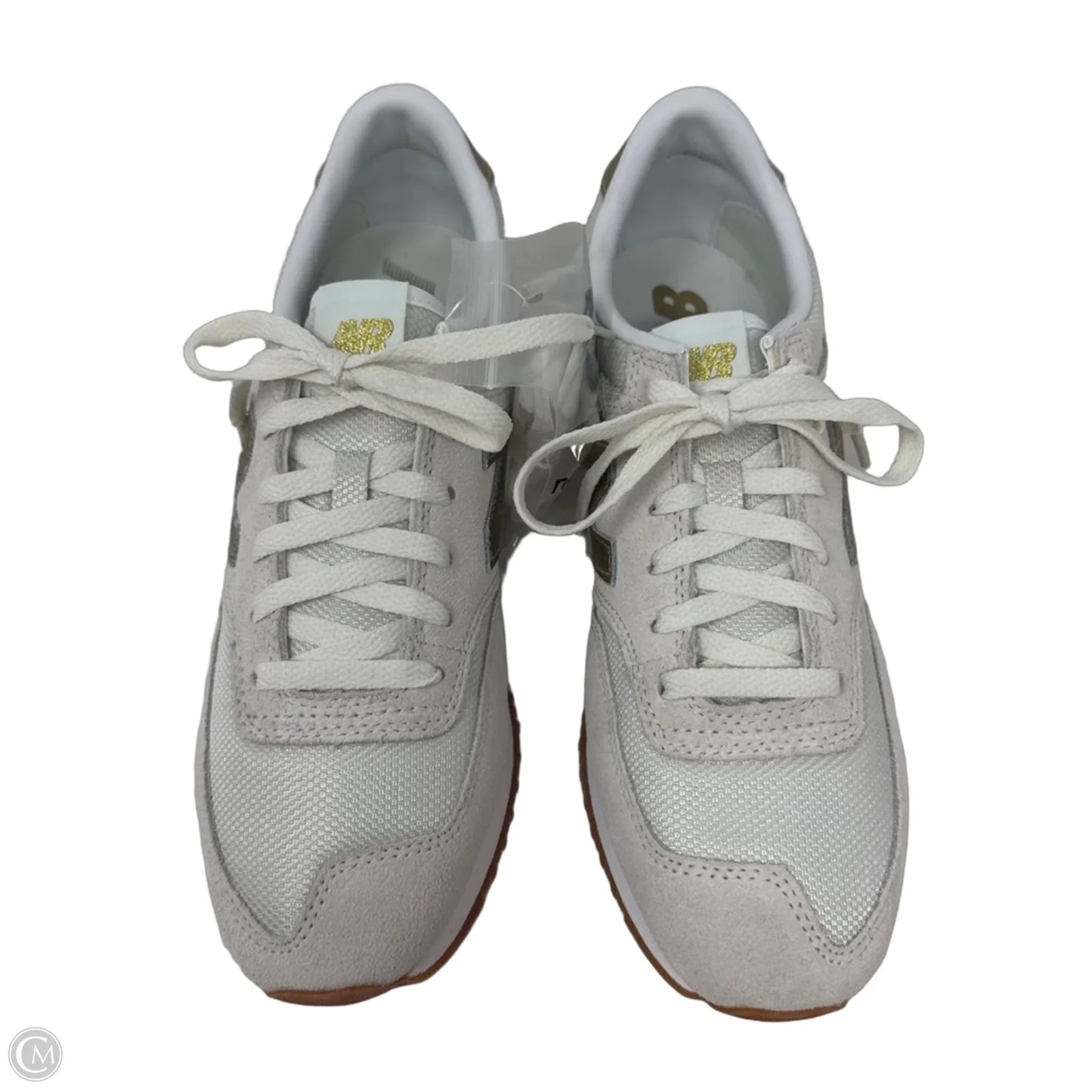 Shoes Athletic By New Balance In Gold & White, Size: 9.5