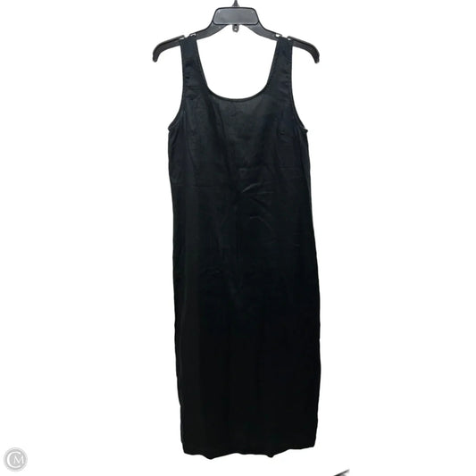 Linen Dress Casual Maxi By Adrienne Vittadini In Black, Size: S