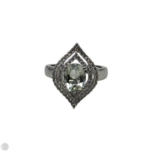 Marquee Halo Ring Statement, Size: 7