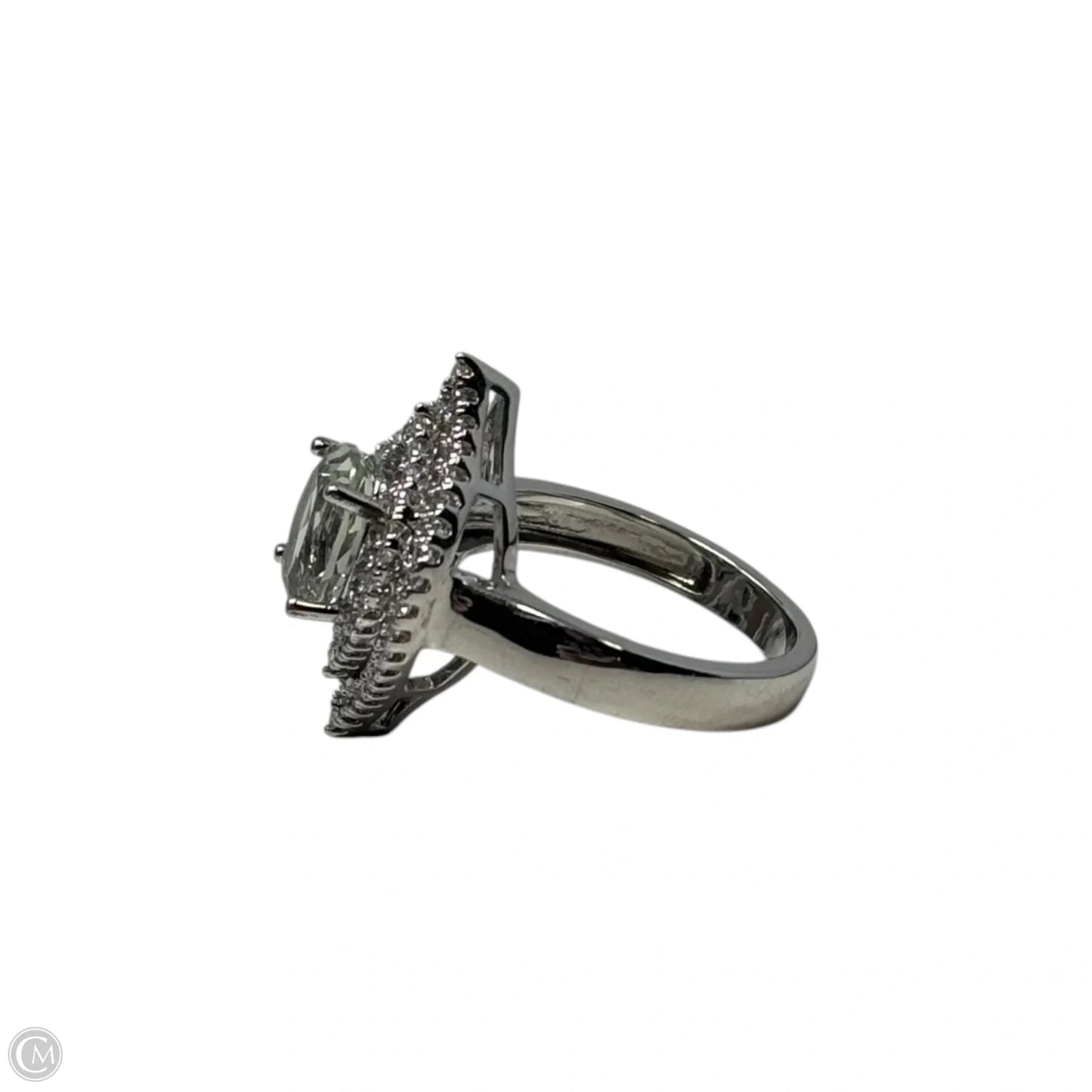 Marquee Halo Ring Statement, Size: 7