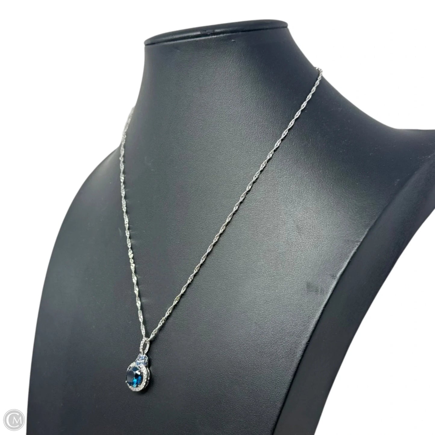 Blue Stone Pendant Necklace