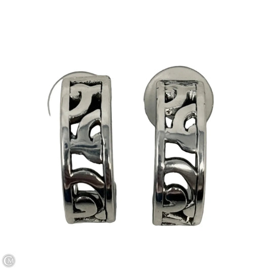 Contempo Scrollwork Half Hoop Earrings By Brighton