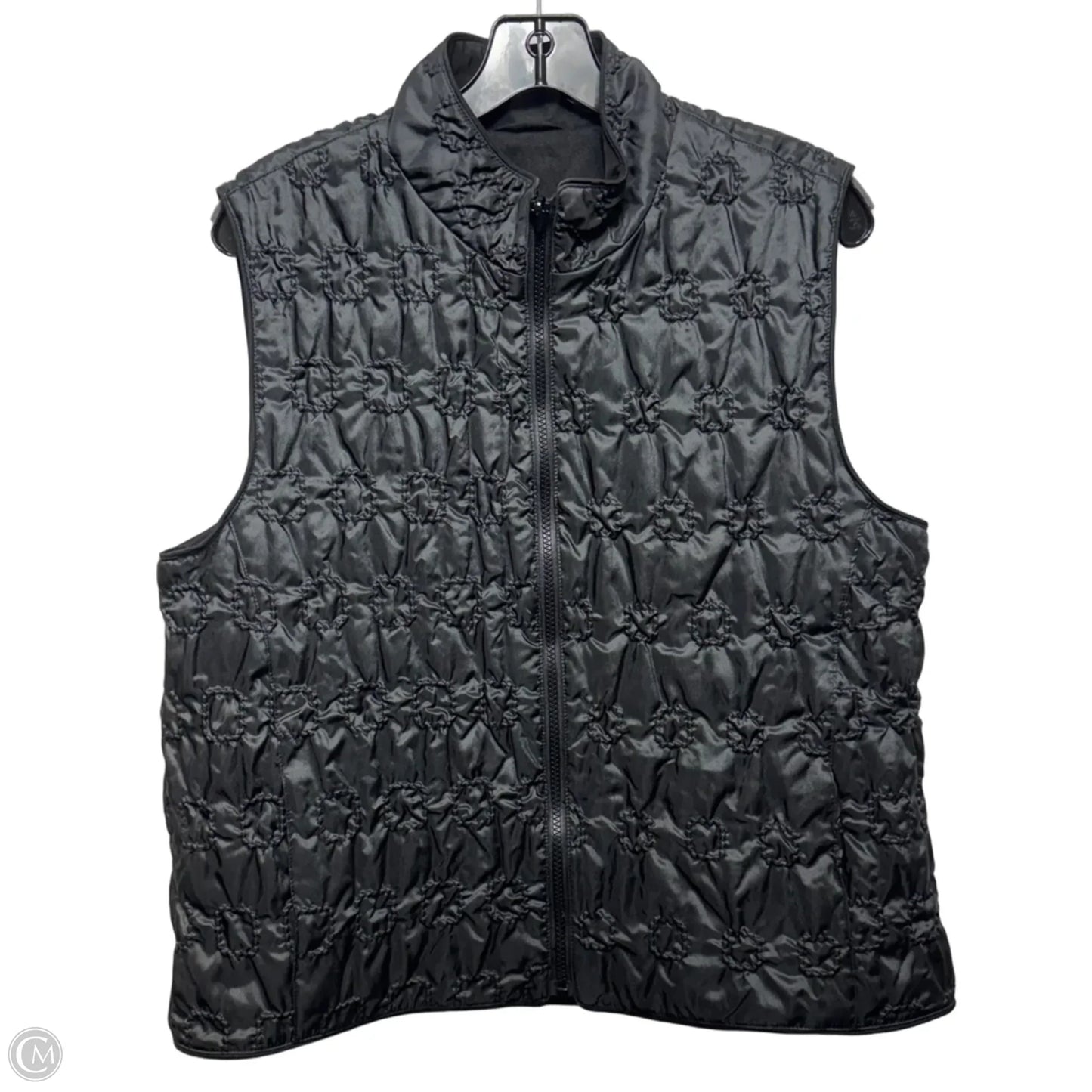 Vest Puffer & Quilted By Unbranded In Black, Size: L