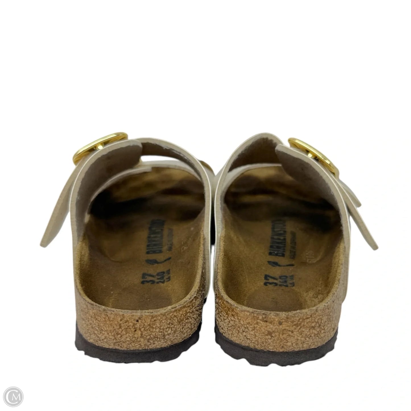 Arizona Big Buckle Sandals By Birkenstock In Cream, Size: 6