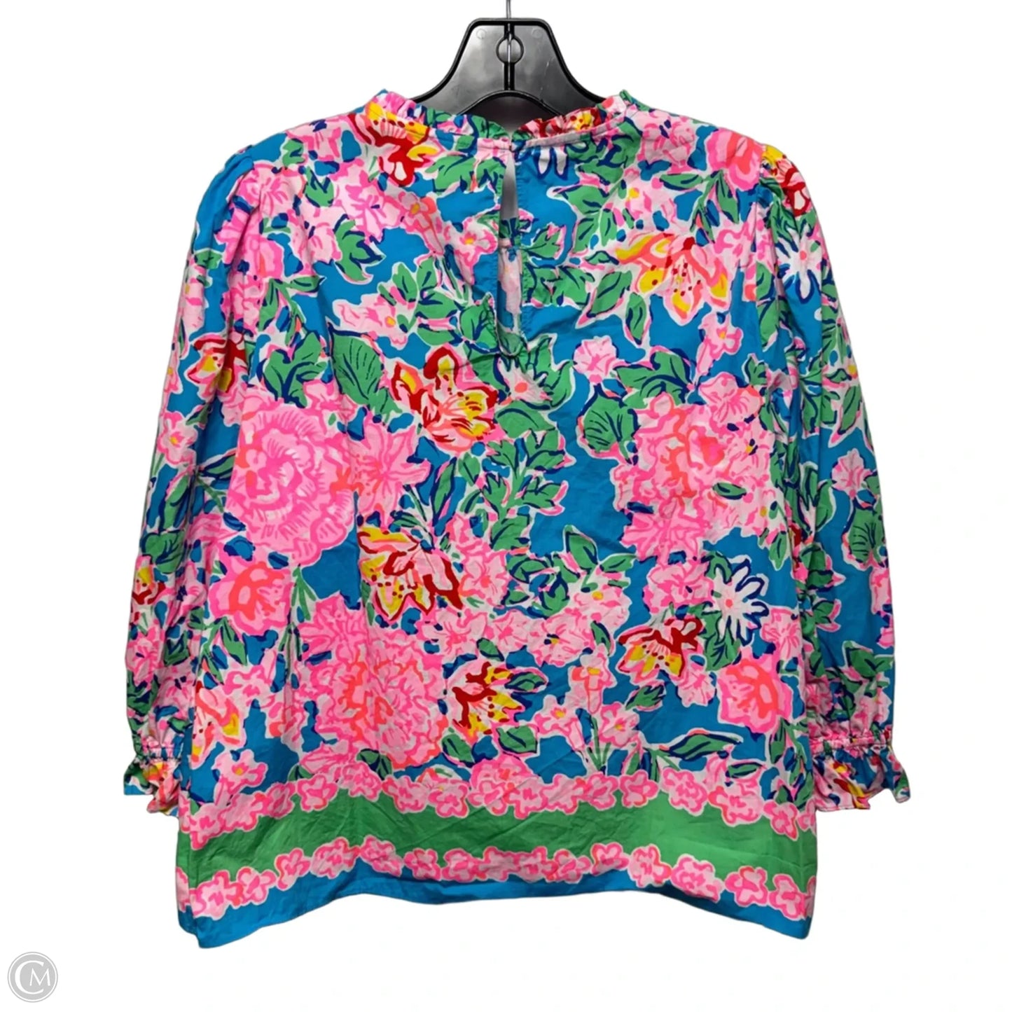 Top Long Sleeve Designer By Lilly Pulitzer In Floral Print, Size: S