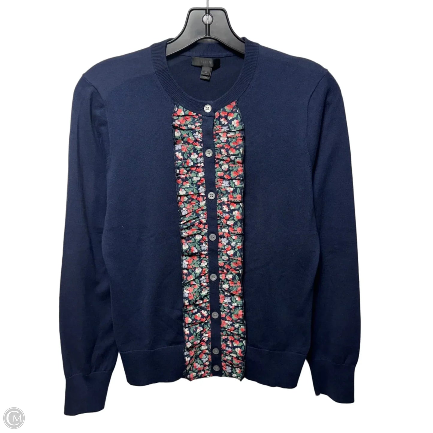 Sweater Cardigan By J. Crew In Navy, Size: M