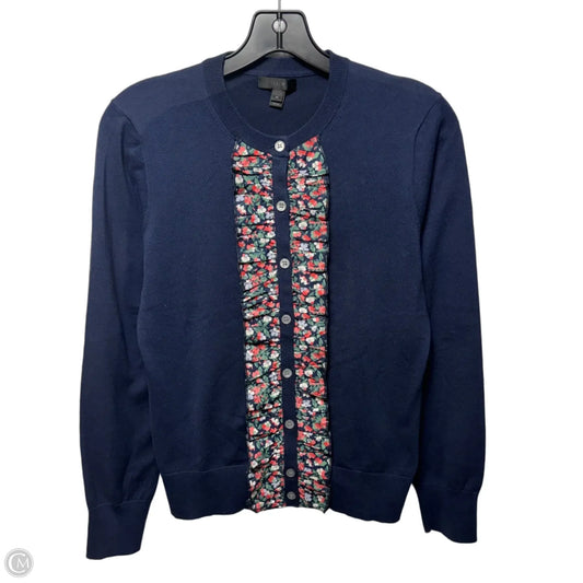 Sweater Cardigan By J. Crew In Navy, Size: M