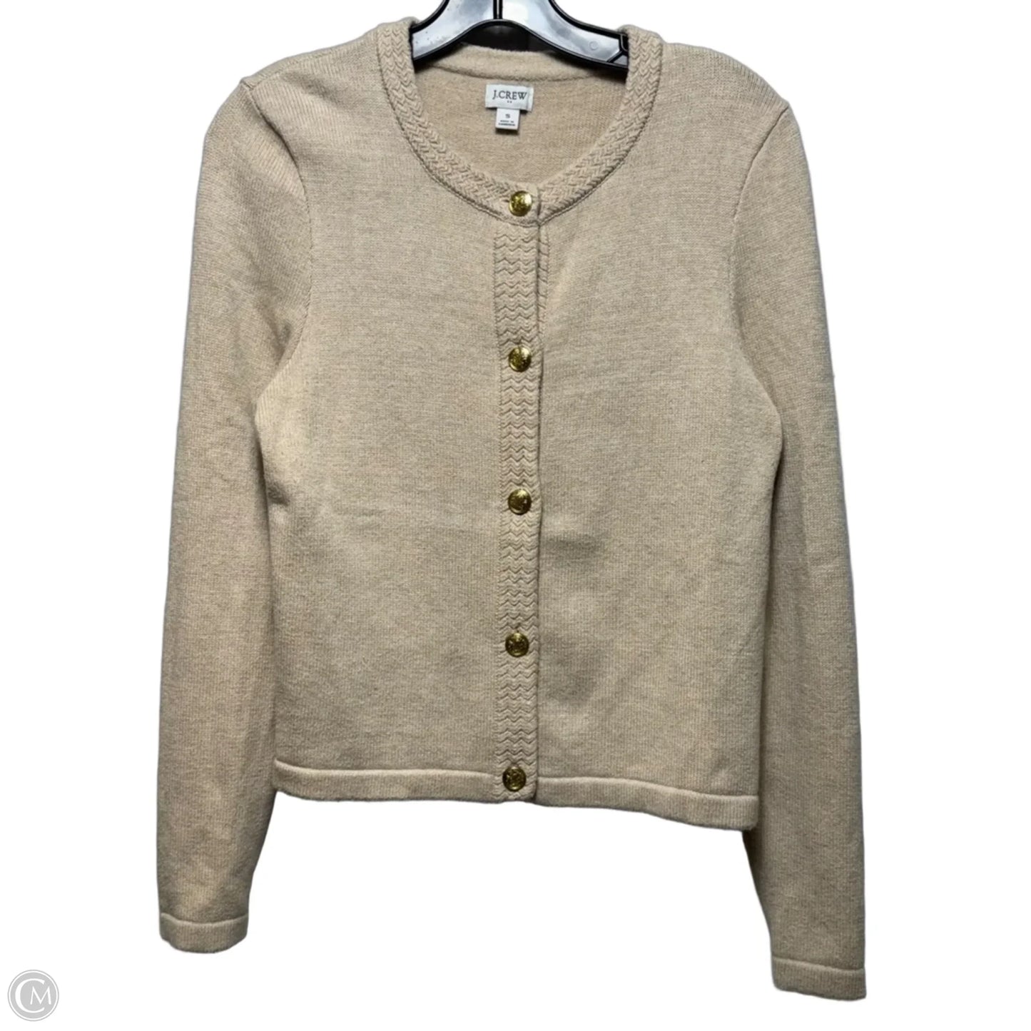 Sweater Cardigan By J. Crew In Cream, Size: S