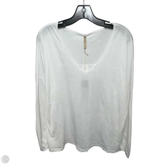 Top Long Sleeve Basic By Xcvi In White, Size: M