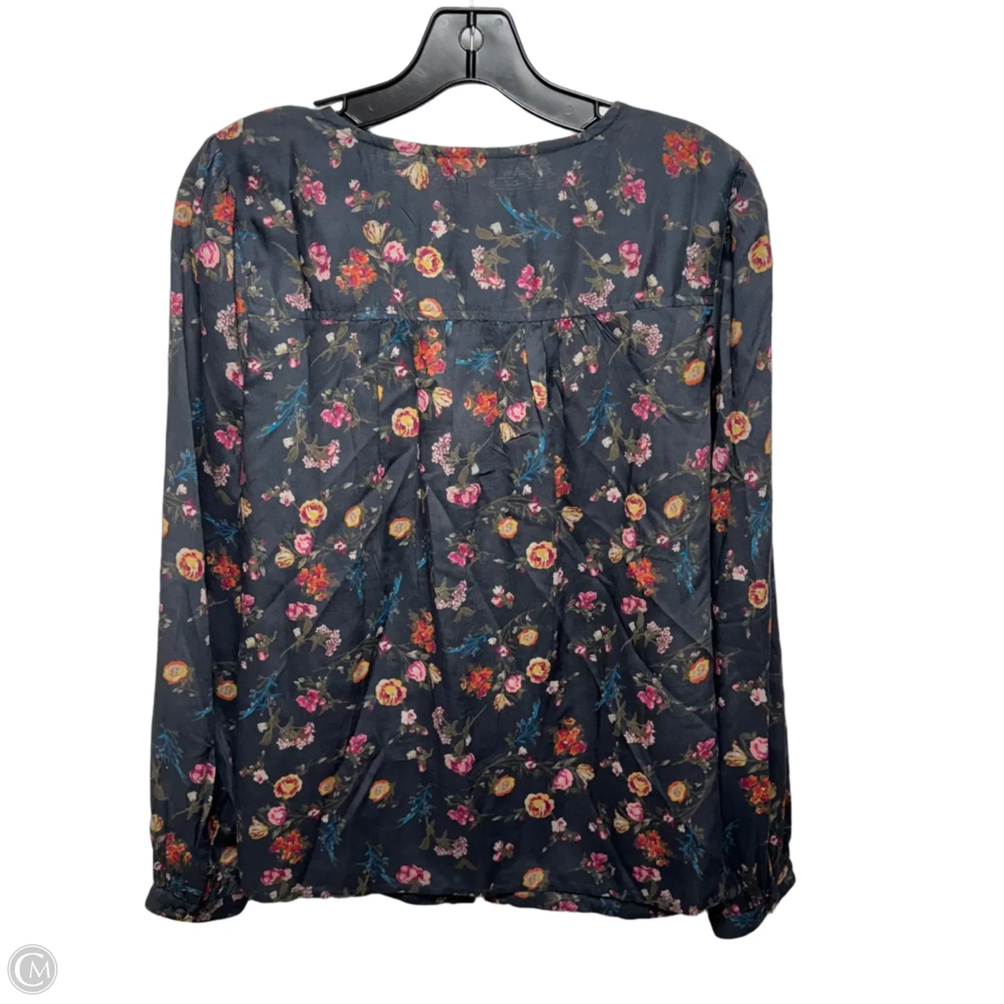 Top Long Sleeve By Lucky Brand In Floral Print, Size: L
