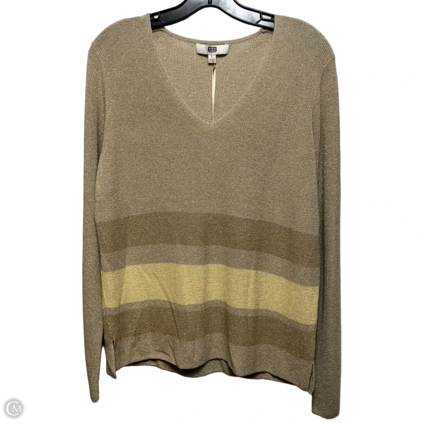 Sweater By Etcetra In Gold, Size: L
