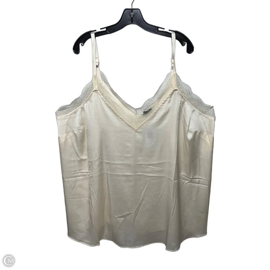 Satin Lace Top Cami By Torrid In Whisper White, Size: 4x