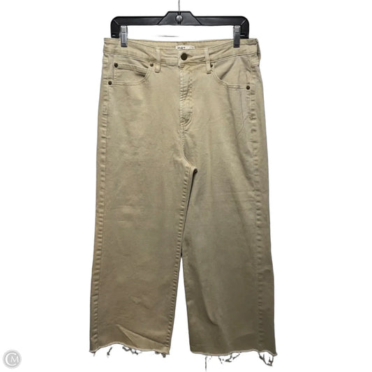 Jeans Wide Leg By Oat In Tan Denim, Size: 12/31