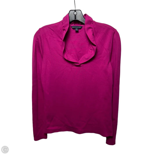 Top Long Sleeve By Brooks Brothers In Pink, Size: Xs