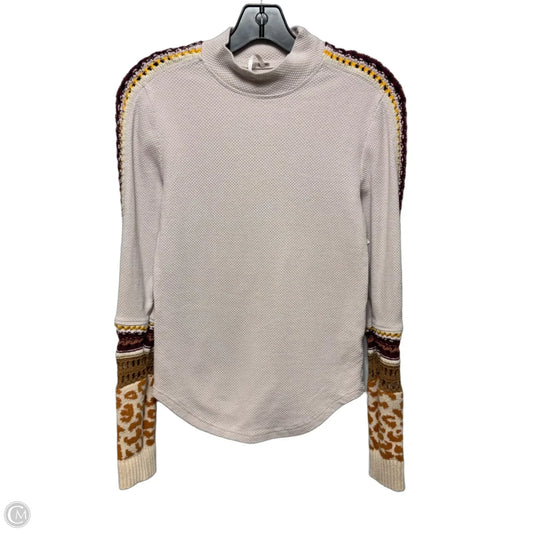 Top Long Sleeve By Free People In Multi-colored, Size: L