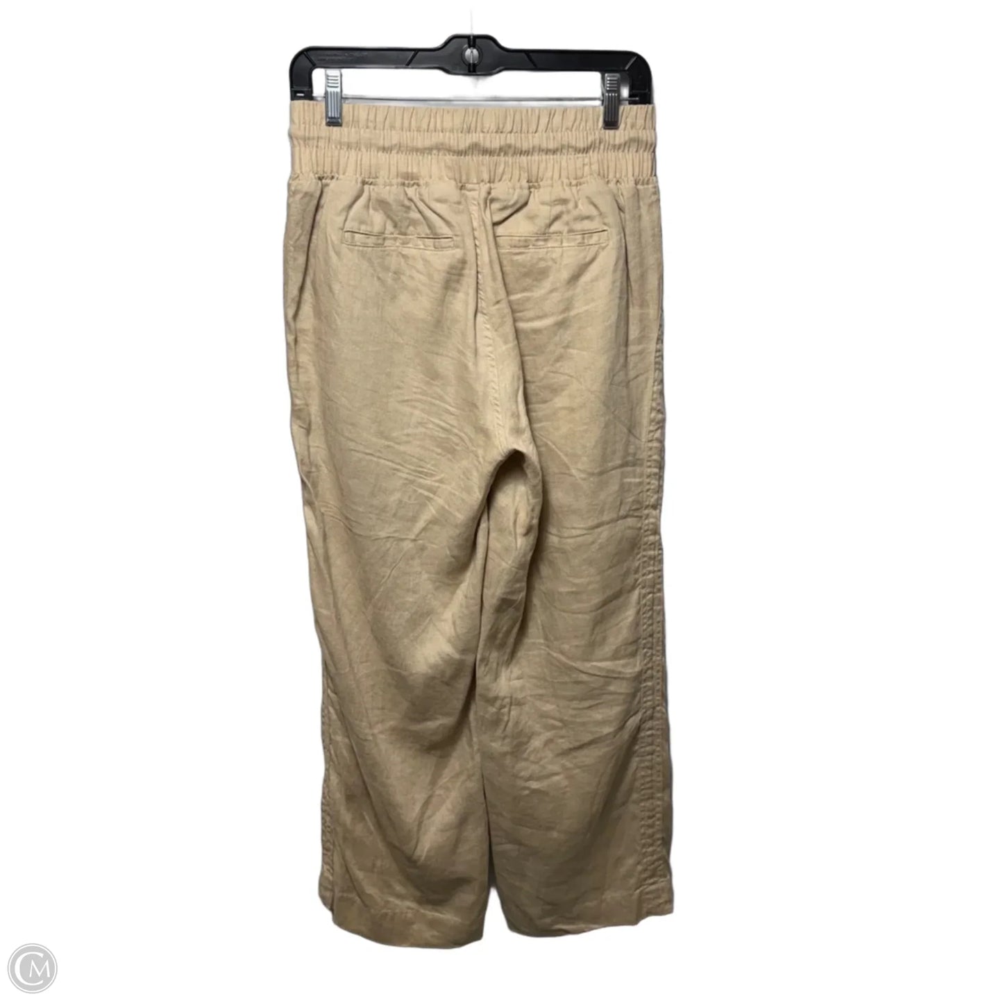 100% European Linen Wide Leg Pants By Quince In Tan, Size: S