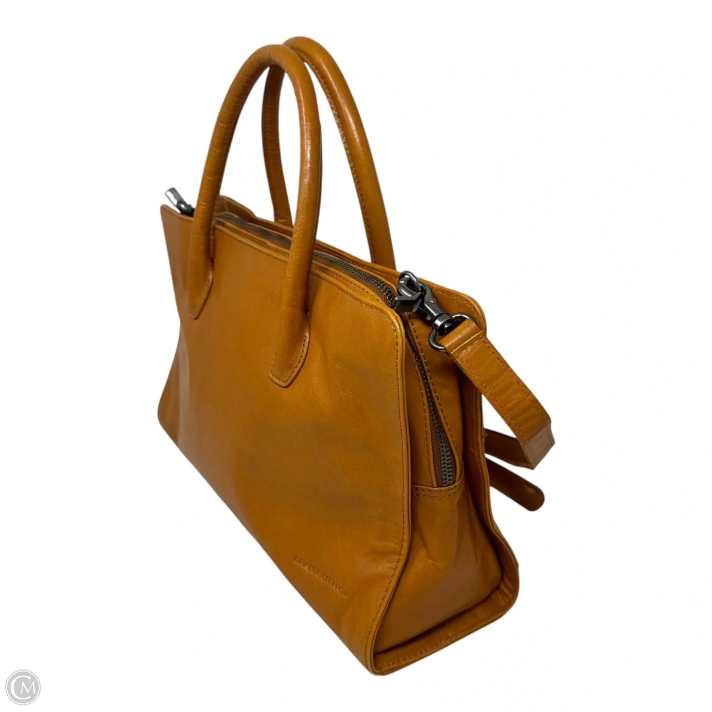 Handbag Leather By Spikes & Sparrow, Size: Medium