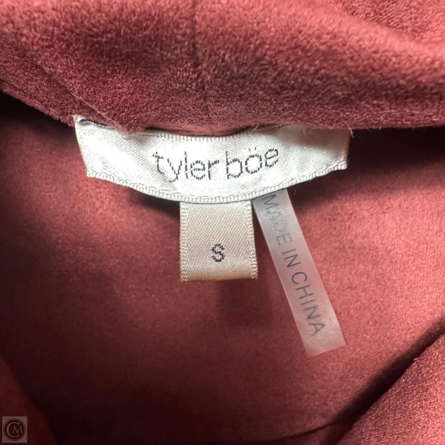 Kim Faux Suede Cowl Neck Dress By Tyler Boe In Red, Size: S