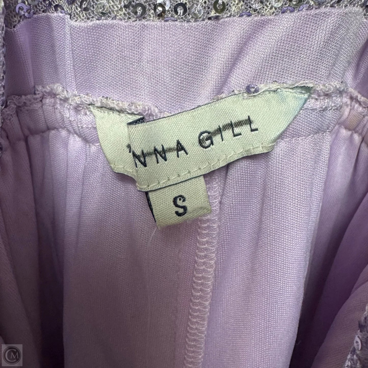 Sequin Cowl Neck Jumpsuit By Ranna Gill In Purple, Size: S
