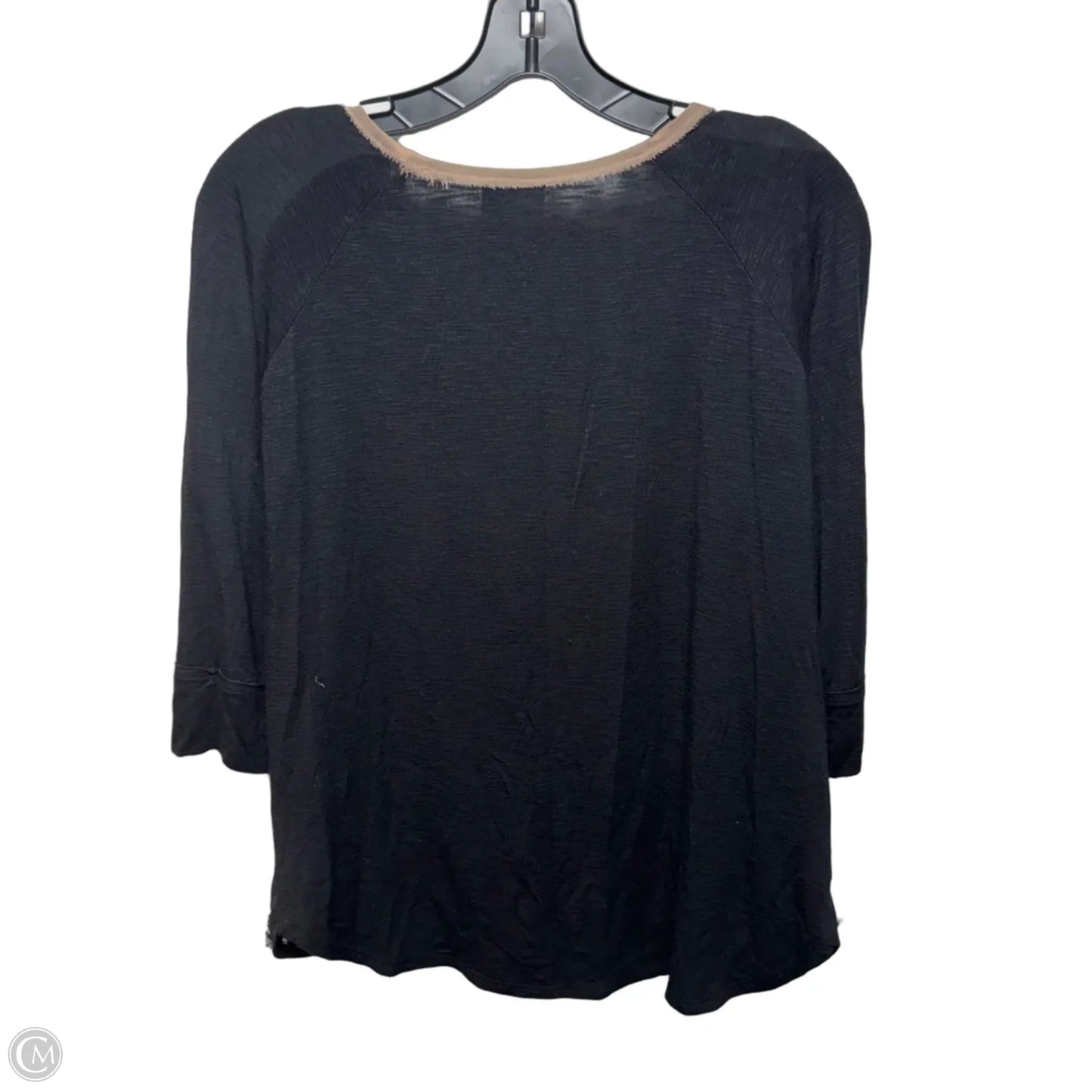 Top 3/4 Sleeve By Dolan Left Coast In Black, Size: S