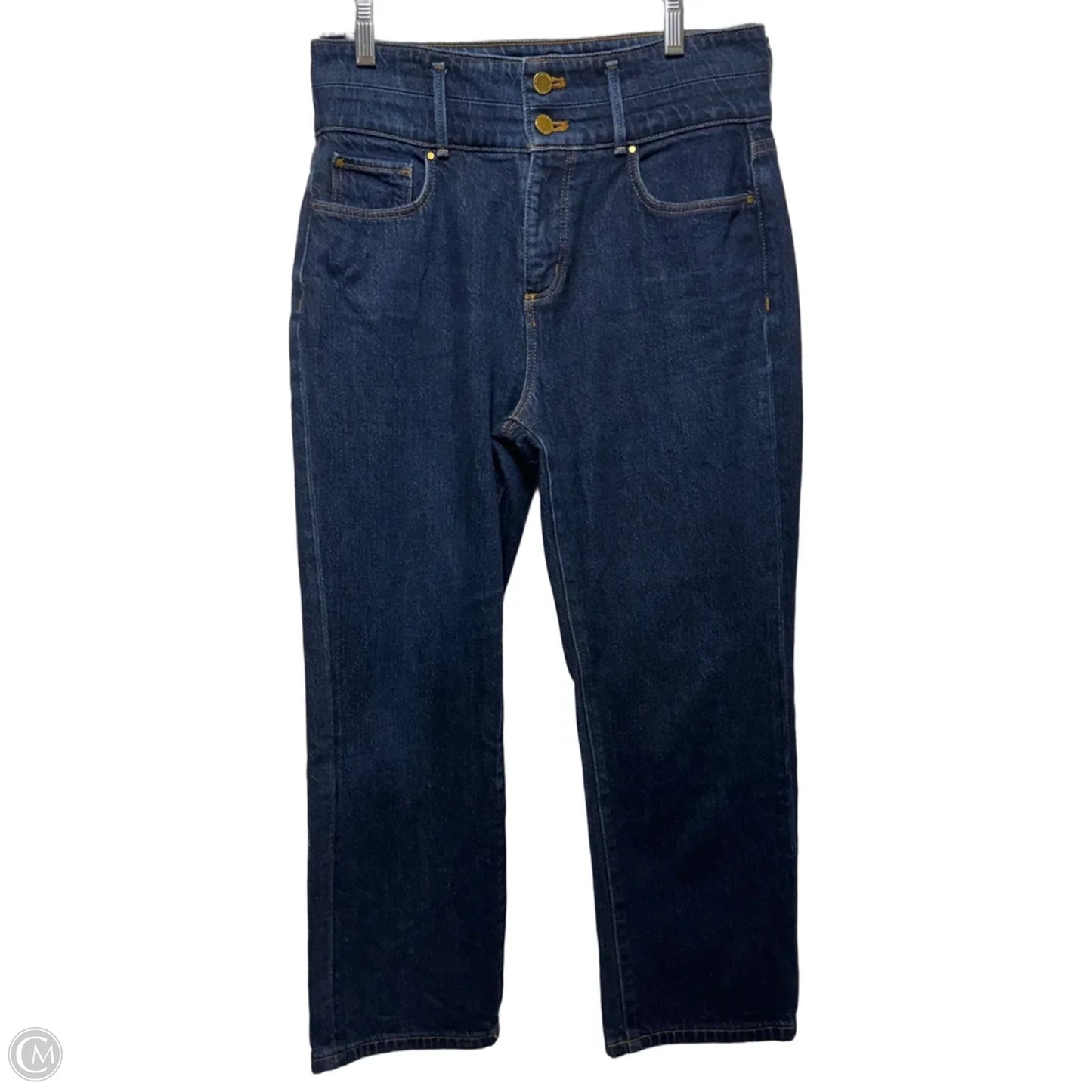 Jeans Straight By Ann Taylor In Blue Denim, Size: 4p