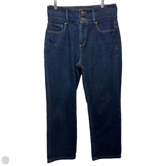 Jeans Straight By Ann Taylor In Blue Denim, Size: 4p