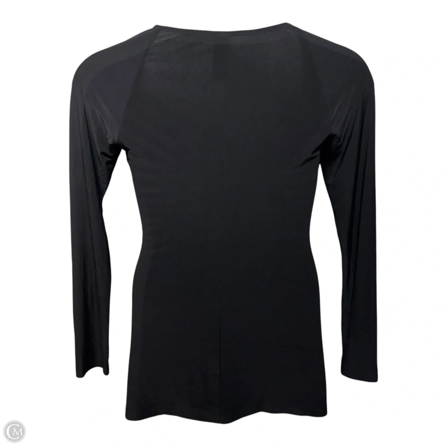 Long Sleeve Sweetheart Blouse By Norma Kamali In Black, Size: M (38)