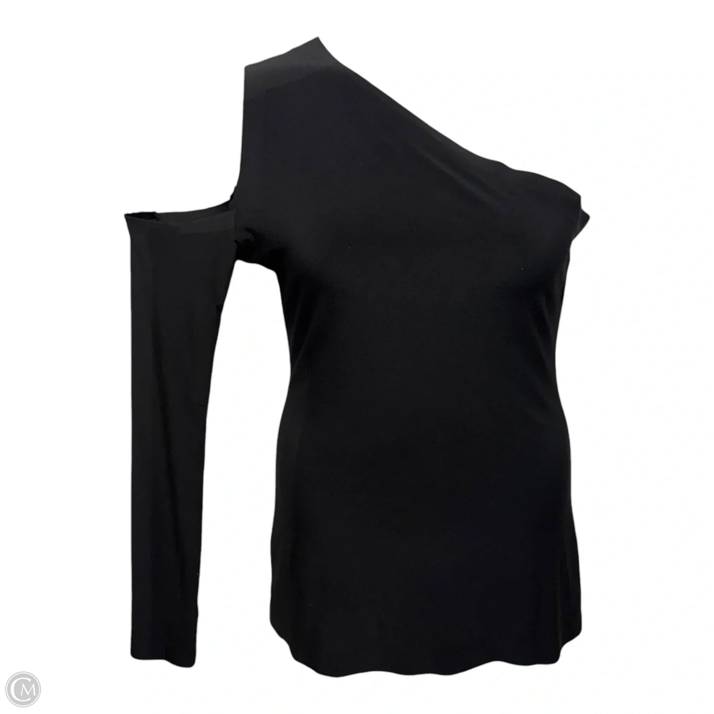 One Shoulder One Sleeve Top By Norma Kamali In Black, Size: M (38)